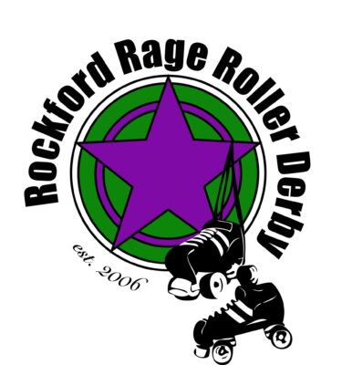 Rockford Rage Roller Derby Logo